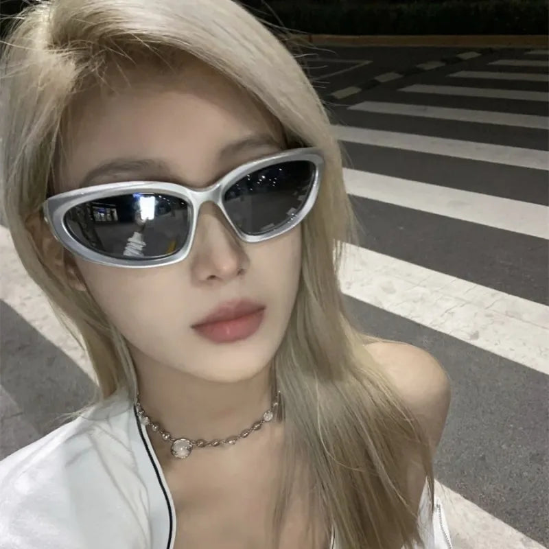 Wrap-Around Punk Vintage Sunglasses – Unisex Retro Sport Fashion Eyewear