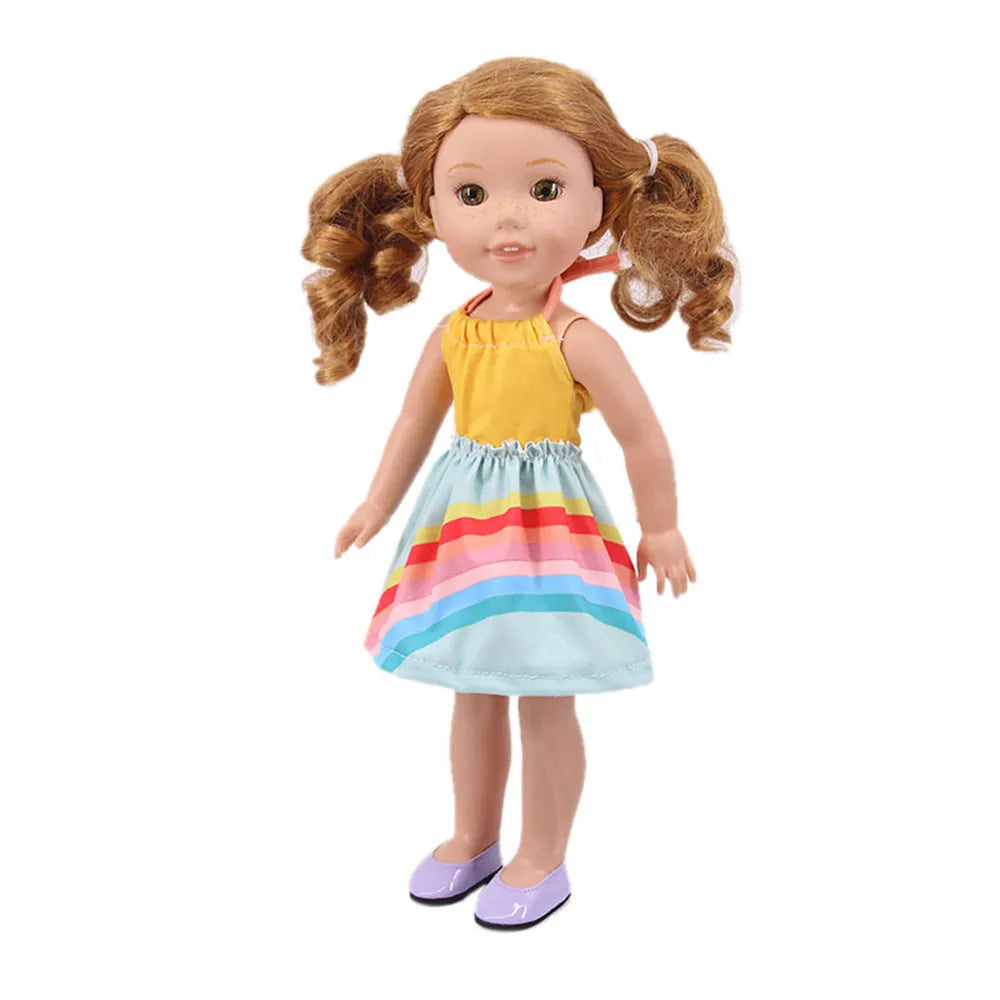 Fashion Doll Dress & Accessories Set for 14.5-Inch (36.8 cm) and 32–34 cm (12.6–13.4 in) 1/6 Scale Dolls