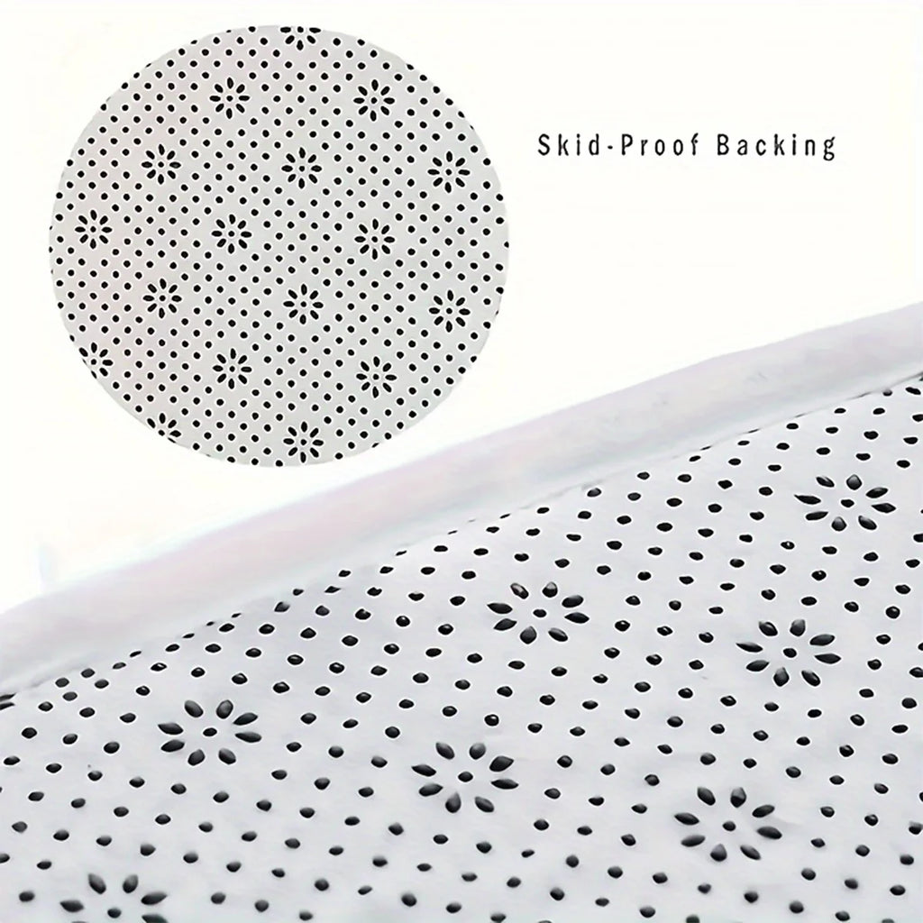Long-Pile Shaggy Absorbent Bath Mat – Fluffy Non-Slip Bathroom & Entrance Rug