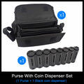 Waiter Cash Wallet Waist Bag with 8-Slot Euro Coin Dispenser – Fanny Pack Coin Holder for Servers, Drivers & Cashiers