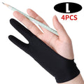 Two-Finger Artist Drawing Glove – Anti-Friction Palm Rejection for Graphics Tablets, iPad & Stylus