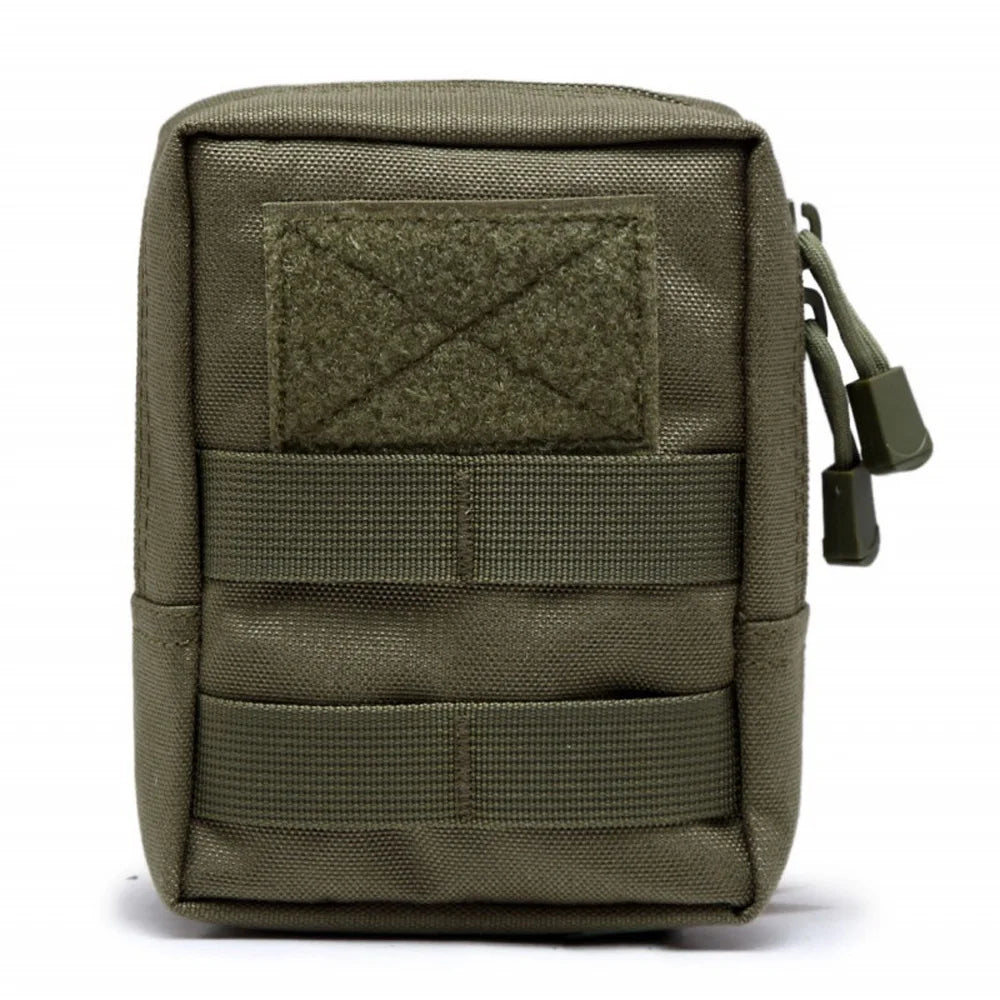 600D Nylon MOLLE Waist Pouch – Tactical Hunting Belt Pack Zipper Utility Bag