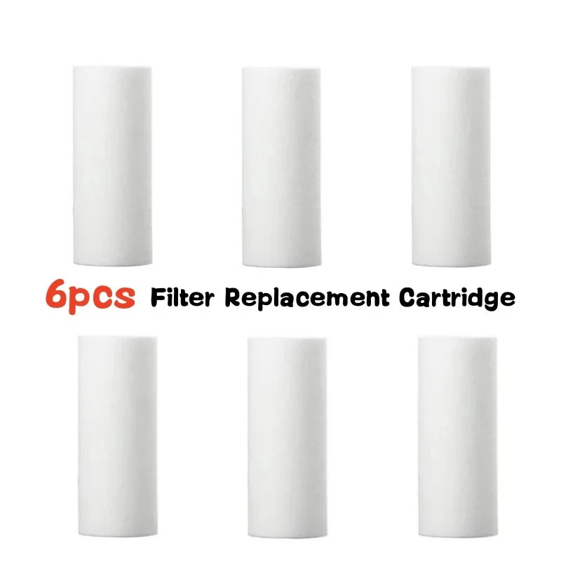 5-Inch (12.7 cm) Pre-Filter Water Filter Cartridge with Adapter - PP Cotton Sediment Filter for Faucet, Washing Machine, Shower, Toilet, Water Heater