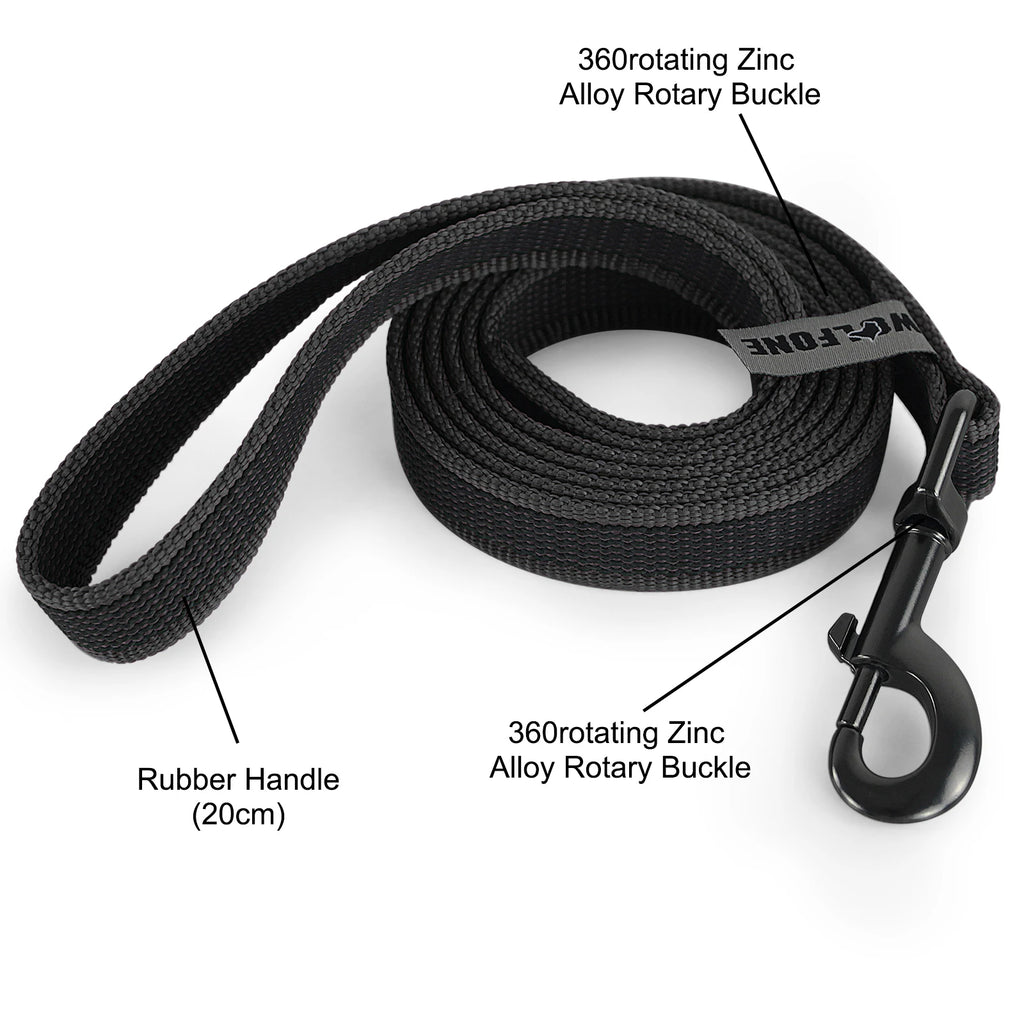 Long Dog Training Leash – 1.5m / 5m / 10m / 15m (4.9–49.2 ft) Durable Fiber Leash for Medium & Large Dogs, Personalized