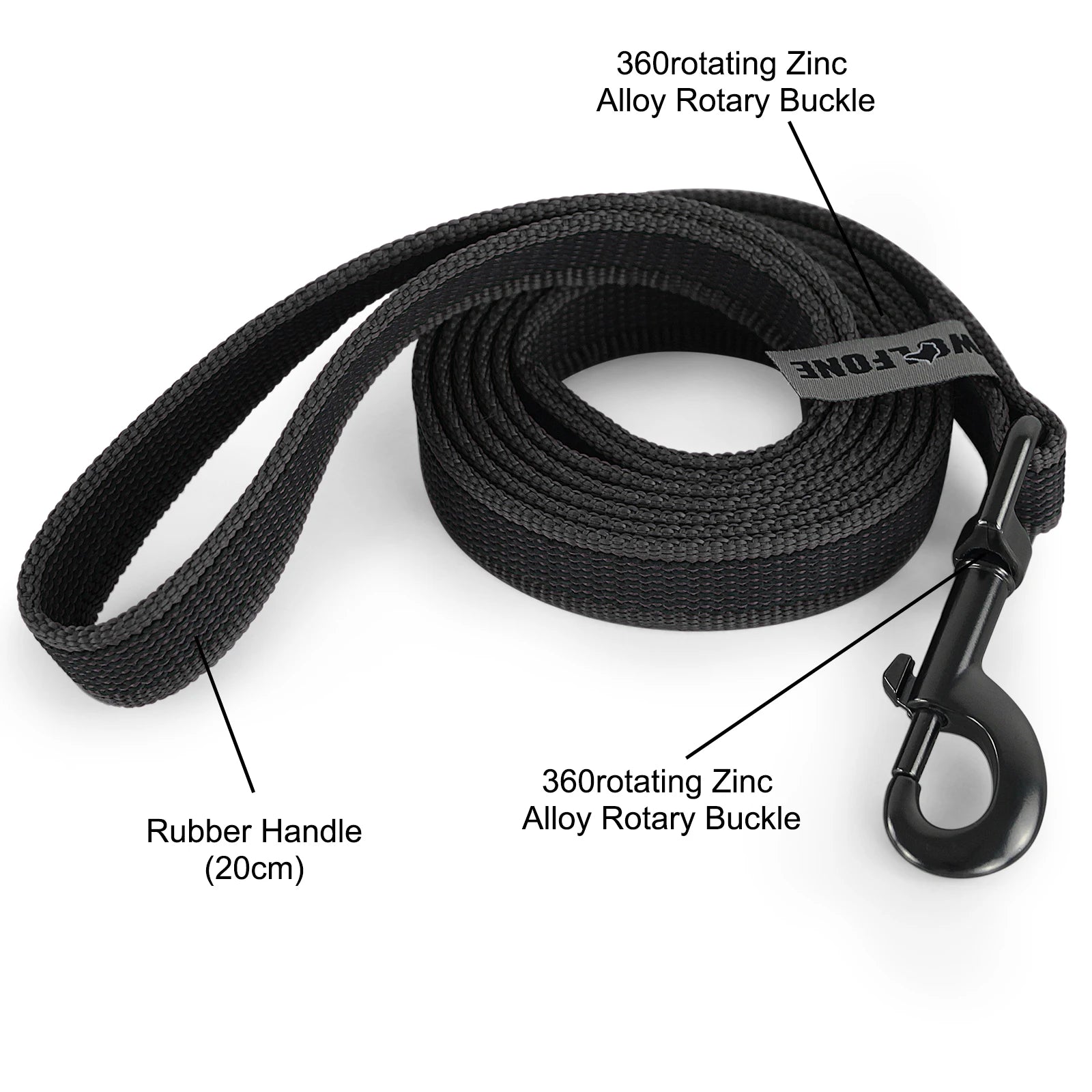 Long Dog Training Leash – 1.5m / 5m / 10m / 15m (4.9–49.2 ft) Durable Fiber Leash for Medium & Large Dogs, Personalized