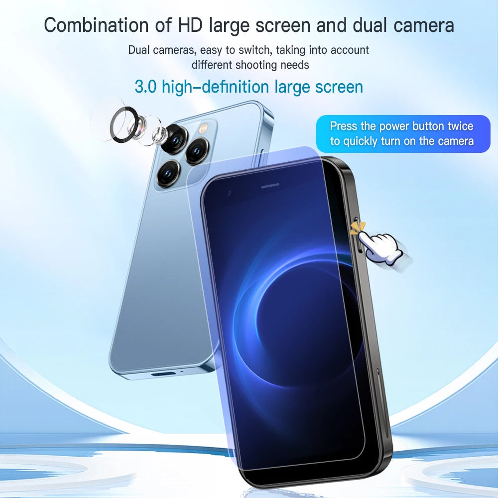 Mini 3.0-inch (7.6 cm) Android 3G WCDMA Smartphone, Dual SIM, WiFi Hotspot, Google Play Pocket Phone