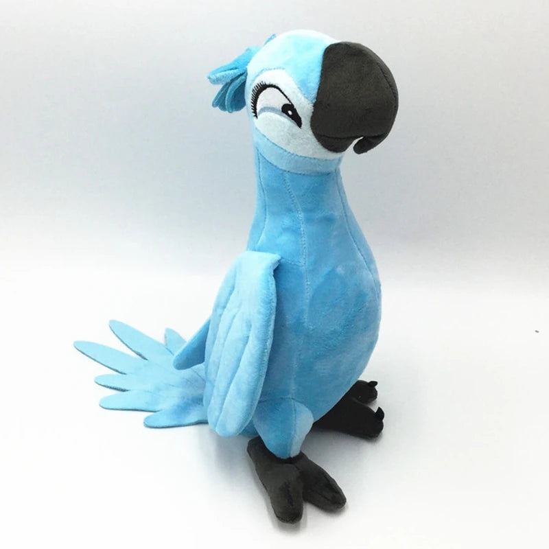35cm Blu Parrot Plush Pillow Rio Jewel Bird Soft Cushion Toy