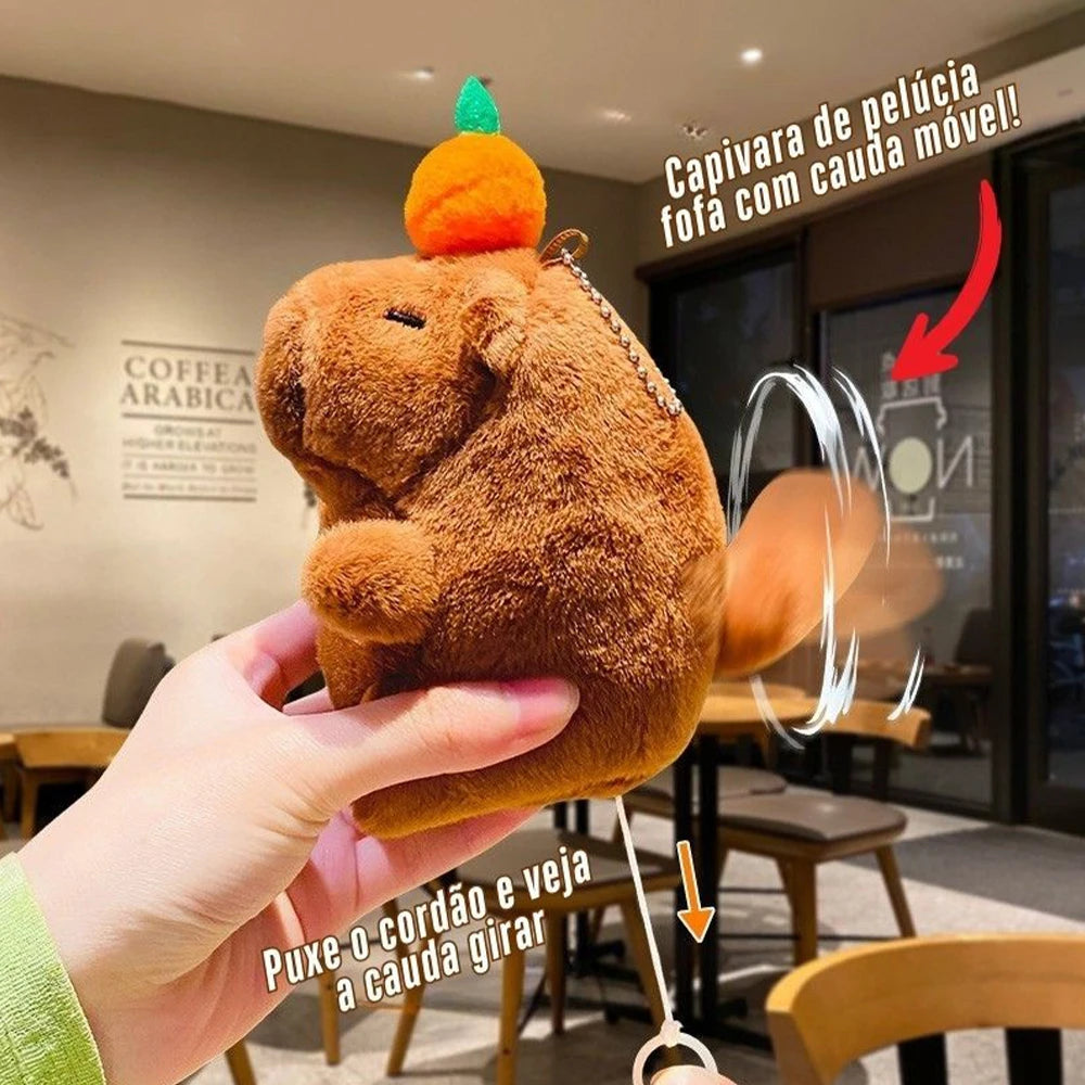 Interactive Capybara Plush Toy - Bubble-Blowing Stress Relief Stuffed Animal Gift for Adults & Couples