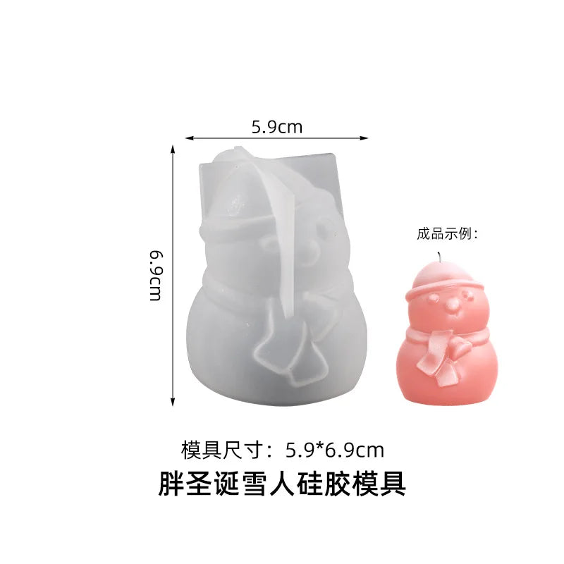 3D Christmas Tree Silicone Mold for Candle Making, Soap, Resin & Baking DIY Holiday Craft Kit
