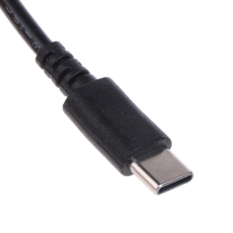 USB-C to DC 5.5x2.1/2.5mm PD Power Cable — 9V/12V/15V/20V, 3A 120W, 0.4m (15.7in) & 0.98m (38.6in)