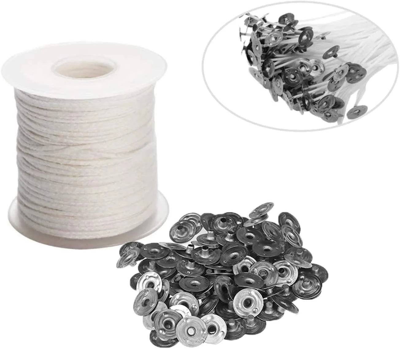 200ft (61m) 24-Ply Braided Cotton Candle Wick Roll – DIY Candle Wicks for Soy, Paraffin & Beeswax