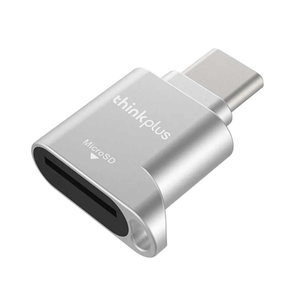 USB-C Micro SD Card Reader Mini Metal TF/TransFlash Type-C OTG Adapter – Portable Memory Card Reader (Up to 512GB)