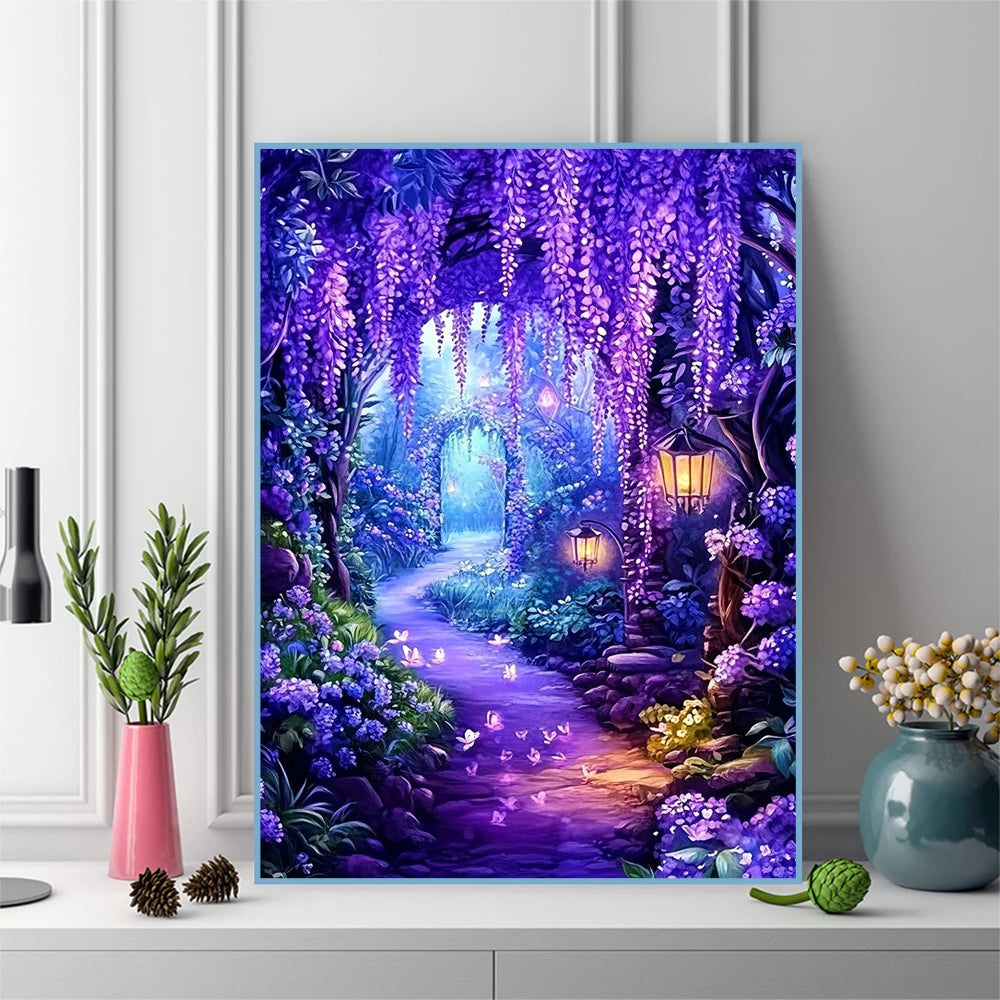 Diamond Mosaic DIY Kit – Full Drill Landscape Diamond Painting 30 x 40 cm (11.8 x 15.7 in) Square & Round Rhinestones Embroidery Home Decor