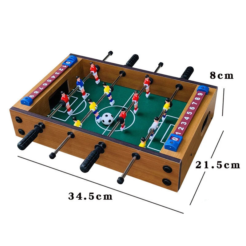 Mini Wooden Tabletop Foosball Game – Table Football for Home & Party, 34.5 x 21.5 x 8 cm (13.6 x 8.5 x 3.1 in)