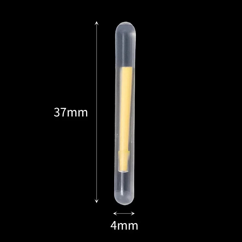 50/100-Pack Fluorescent Fishing Rod Lights Luminous Floating Bobbers for Night Fishing