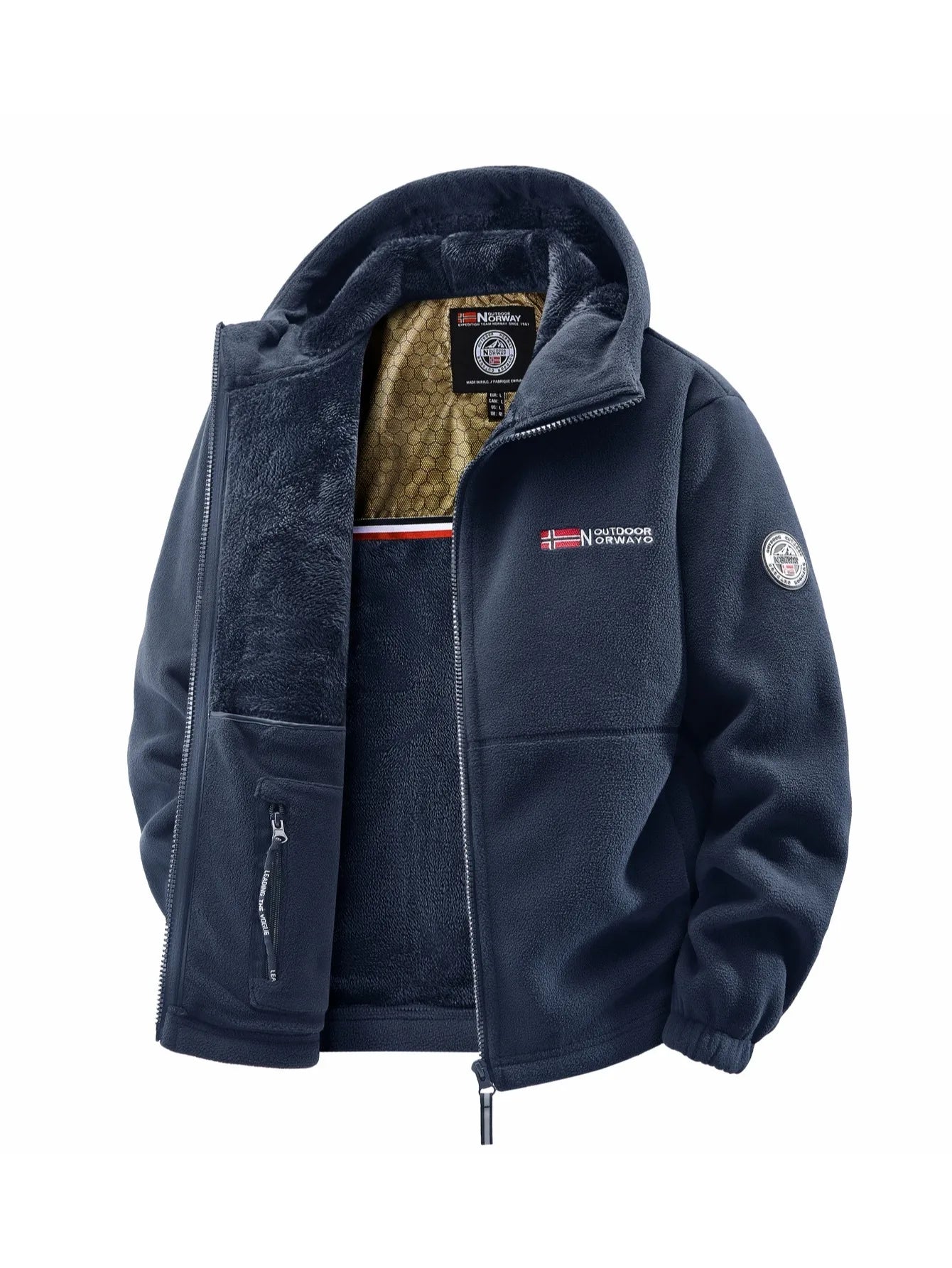 Men's Autumn Winter Hooded Jacket - Casual Outdoor Coat for Travel, Commuting & Streetwear
