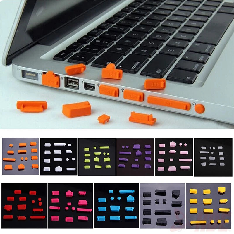 16-Piece Universal Silicone Dustproof Plugs for Laptop & Notebook Ports, USB Port Protectors