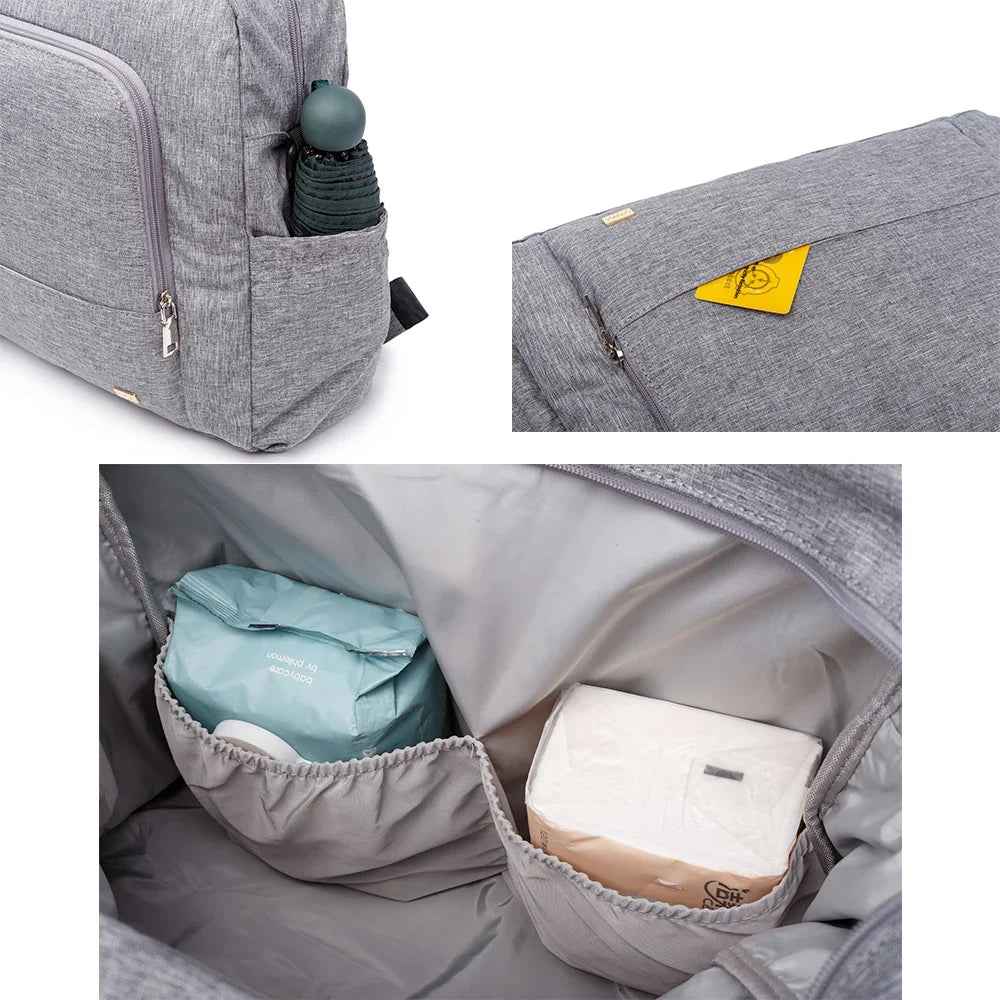 Waterproof Multi-Functional Diaper Backpack – Large Nursing & Changing Baby Bag