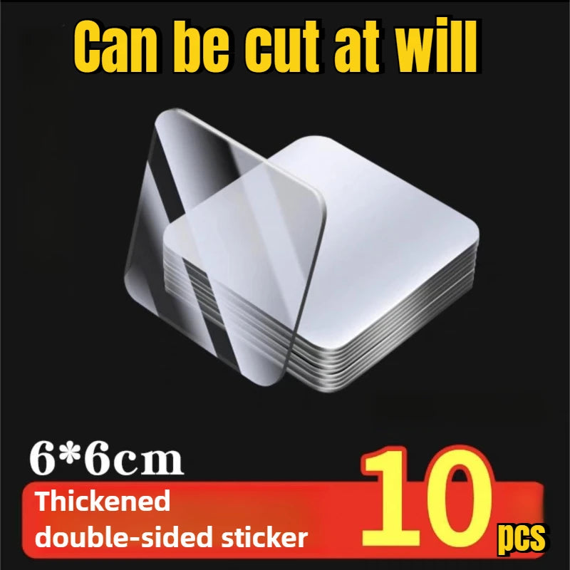 Reusable Nano Double-Sided Transparent Adhesive Tape – Super Strong Waterproof Wall Mount Strips (60/120/180/240/300 pcs)