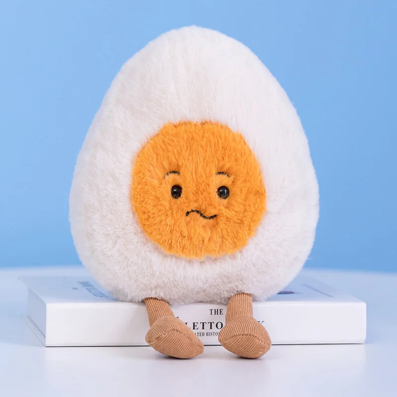 Cartoon Egg and Toast Plush Pillow Breakfast Stuffed Doll Cute Food Plush Gift