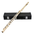 16-Key Closed-Hole C Flute with E Key - Silver-Plated Cupronickel Transverse Concert Flute