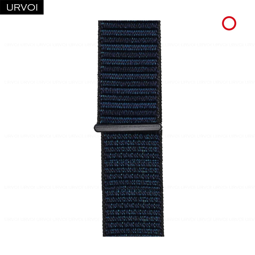Nylon Sport Loop Band for Apple Watch — Breathable Hook & Loop Fastener — Fits 42/44/45/46/49mm