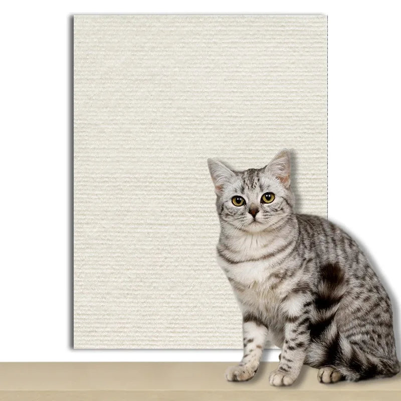 Self-Adhesive Cat Scratcher Mat 60 x 200 cm (23.6 x 78.7 in) – Trimmable Sofa Protector Carpet for Cats