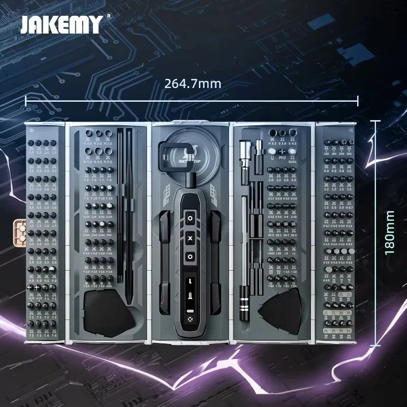180-in-1 Magnetic Precision Electric Screwdriver Kit – Repair Tool Set for Phones, Laptops & DIY
