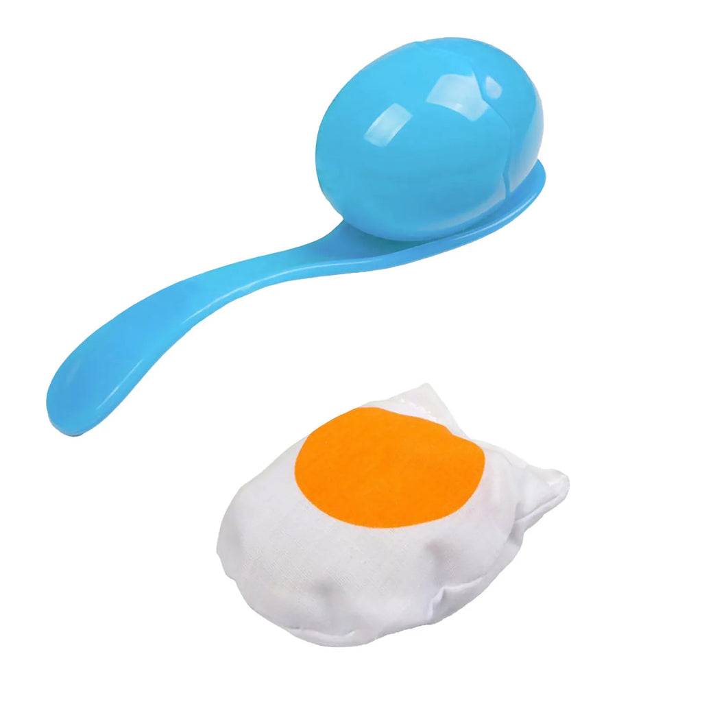 Egg and Spoon Race Game Set with Yolk - Outdoor Kids Party & Field Day Toy, Parent-Child Interactive