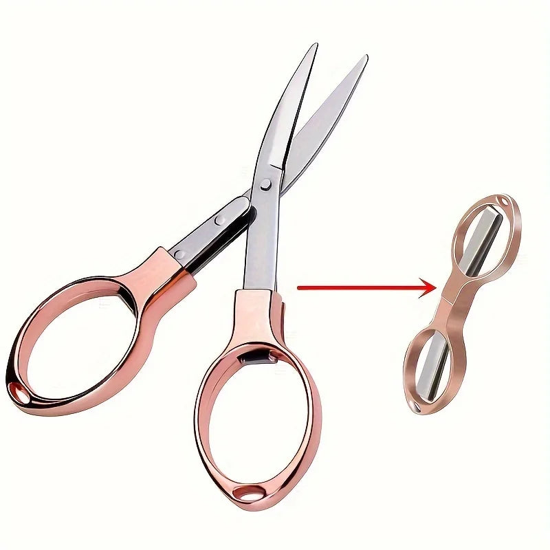 Foldable Stainless Steel Scissors, Retractable Portable Tool for Travel, Outdoor & Daily Use