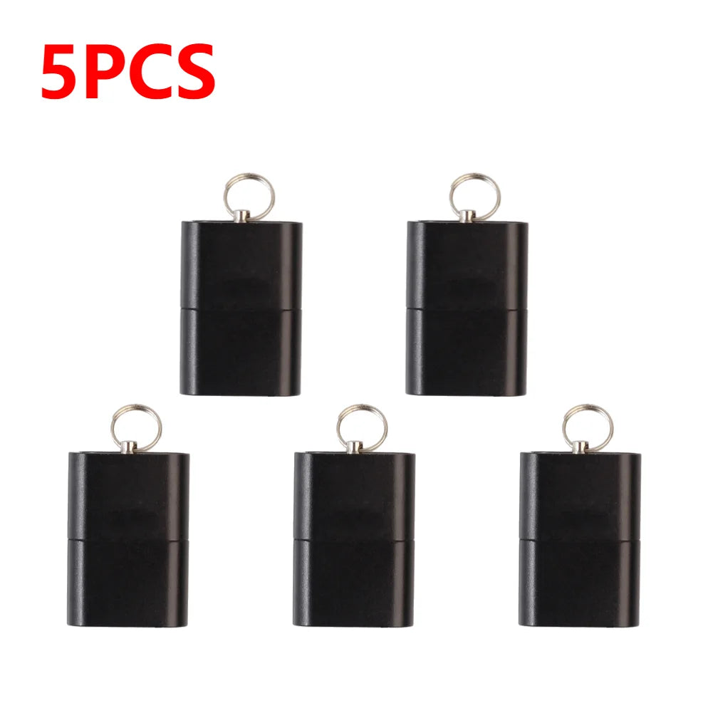 Mini Aluminum USB 2.0 Micro SD / TF Card Reader - High-Speed 480 Mbps, Plug & Play