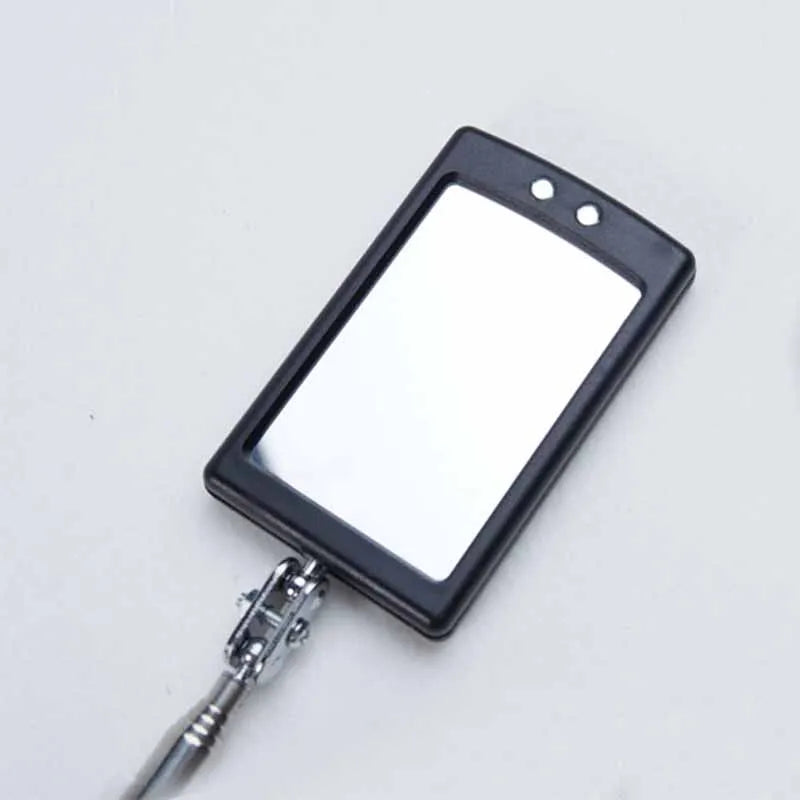360° Telescoping Inspection Mirror with LED Light & Magnetic Tip, Extendable 9.5–28.7 in (24–73 cm) Mechanic Repair Tool
