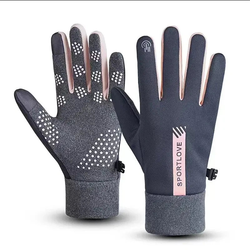 Women's Waterproof Winter Cycling Gloves - Windproof Anti-Slip Warm Outdoor Sports Gloves