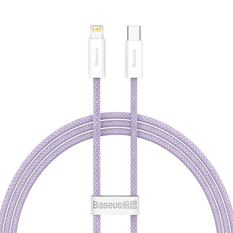 20W PD USB-C to Lightning Fast Charging Cable for iPhone & iPad, Braided 3A, 480Mbps