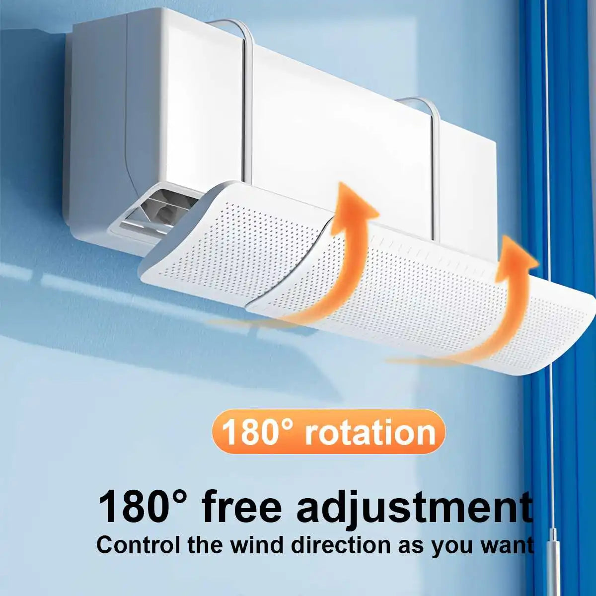 Universal Wall-Mounted Air Conditioner Deflector – Honeycomb AC Wind Guide Cover, Anti-Direct Blowing Vent Baffle for Home & Office