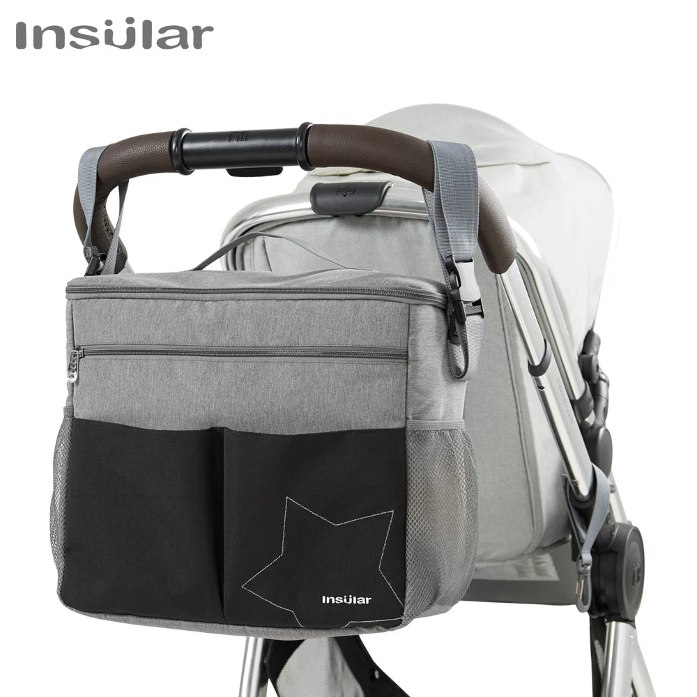Large Capacity Mommy Diaper Backpack – Travel Nappy Bag with Anti-Loss Zipper, Maternity Nursing Baby Bag