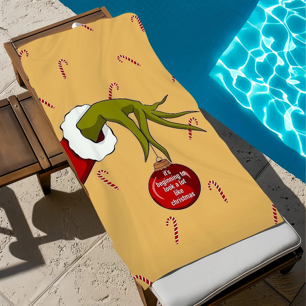 Anime Microfiber Beach Towel - Quick-Drying Soft Towel for Travel, Fitness, Sauna & Camping (Multiple Sizes)