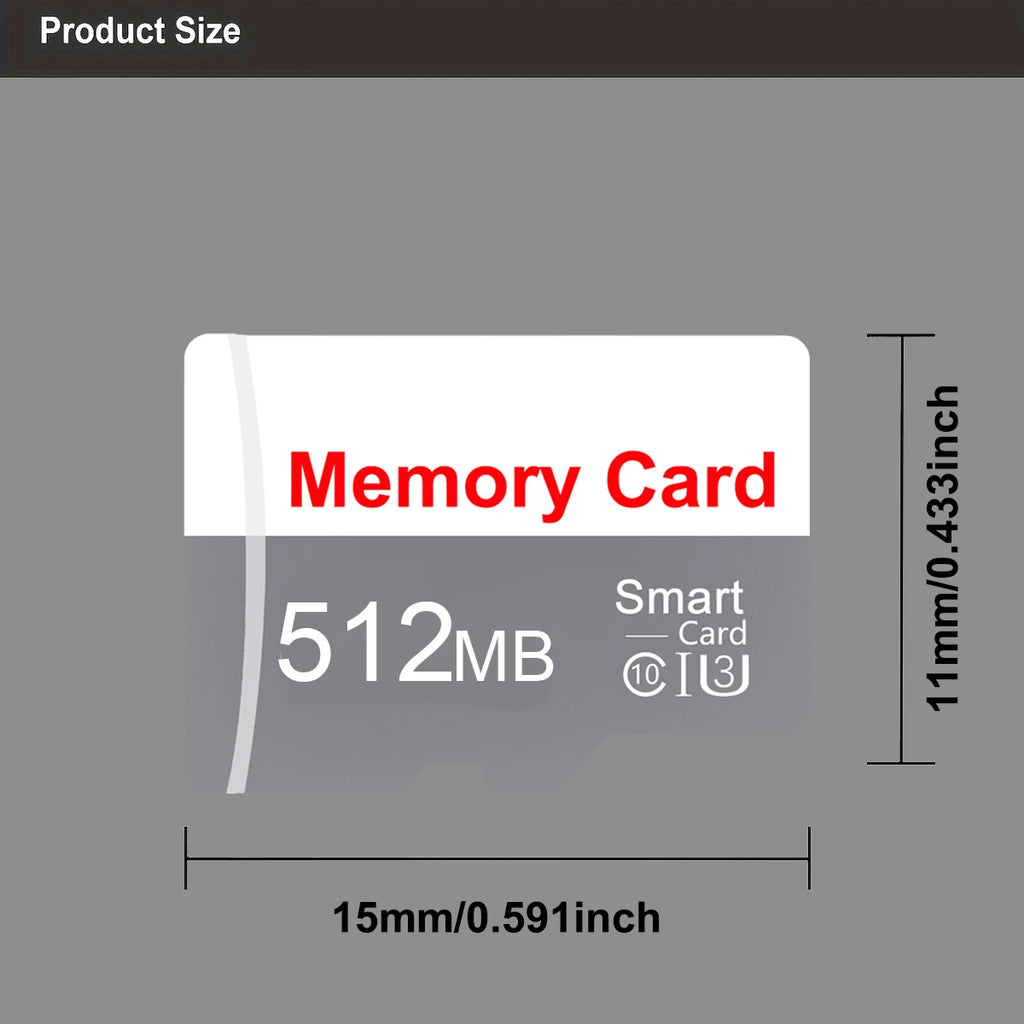 TF / Micro SD Memory Card 64MB 128MB 256MB 512MB Class 10 U3 V30 High-Speed for CCTV Camera Phone Tablet