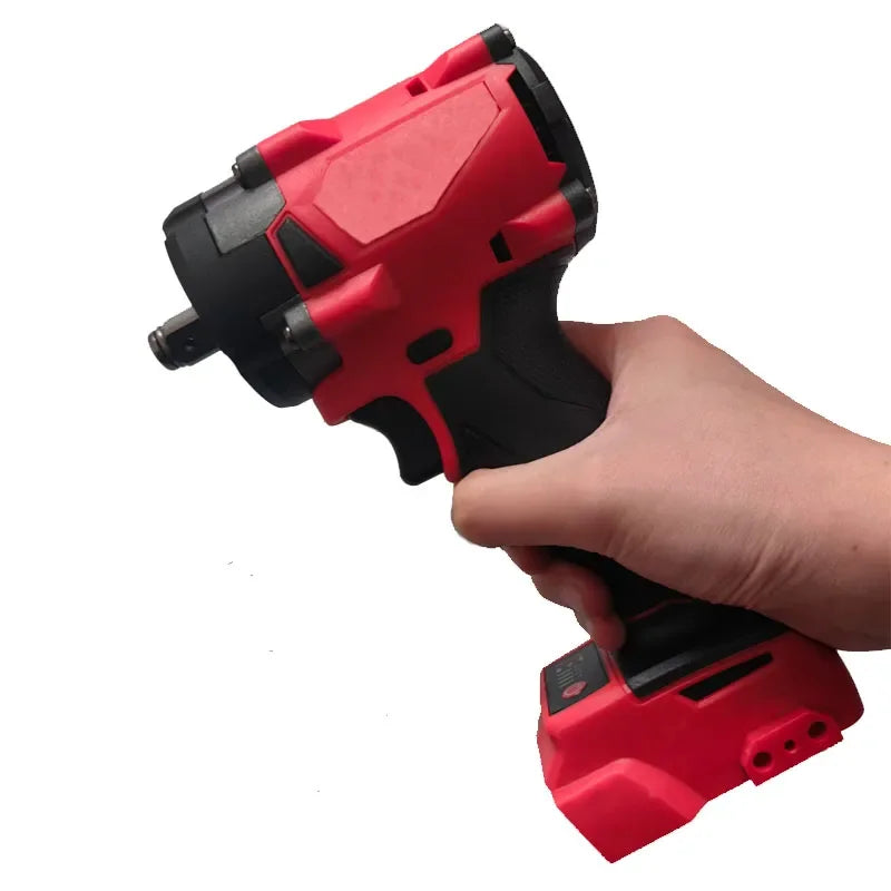 Brushless 500 N·m 1/2-Inch (12.7 mm) Impact Wrench Cordless Electric Driver 4-Gear Compatible with 18V Li-ion Battery