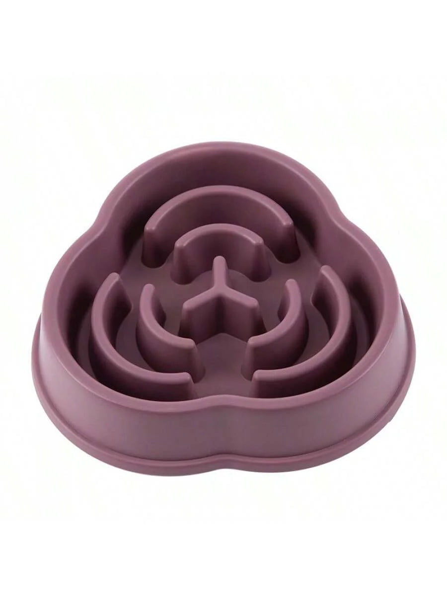 Large Dog Slow Feeder Bowl 500ml (17 fl oz) Cloud-Shaped Plastic Anti-Choke Slow Eating Bowl