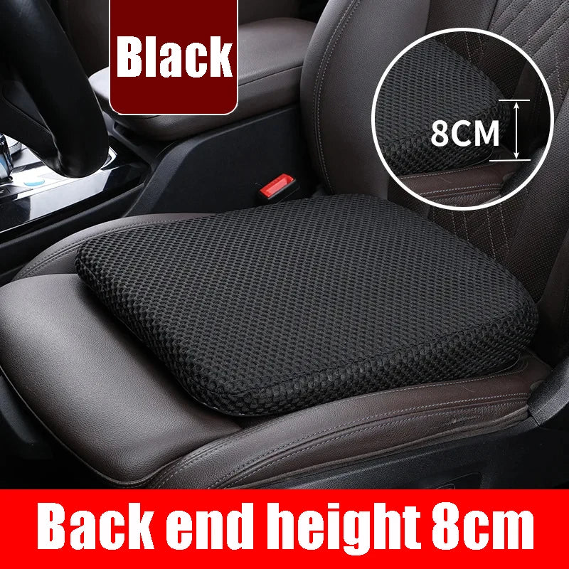 Car Seat Booster Cushion 35 x 40 x 8 cm (13.78 x 15.75 x 3.15 in) Honeycomb Memory Cotton 3D Mesh Breathable Thickened Anti-Slip Seat Cushion