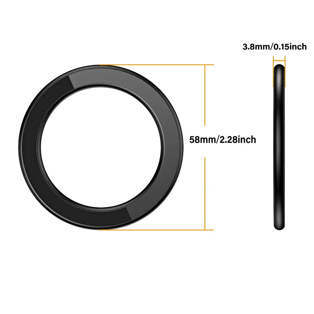 MagSafe Magnetic Phone Ring Stand – 2-in-1 Wall & Car Mount for Phones & Tablets