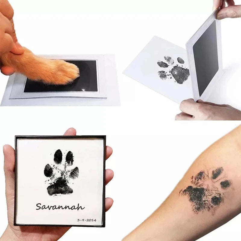 Baby Handprint & Footprint Kit Ink Pad Keepsake with Photo Frame and Pet Paw Prints 14.5 x 10 cm (5.7 x 3.9 in)