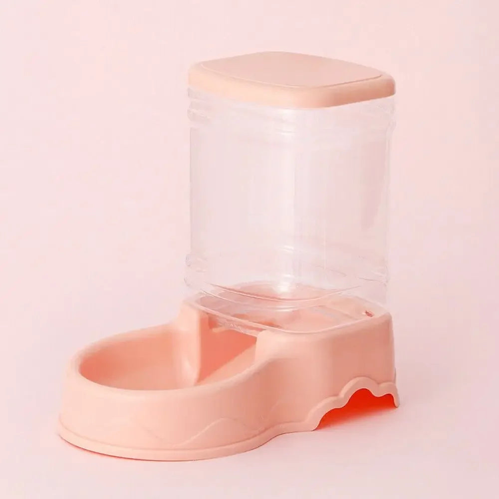 Automatic Pet Feeder & Water Fountain 3.8L (128 fl oz) PP Food Dispenser for Cats & Dogs