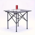 Portable Stainless Steel Folding Camping Table - Compact Thickened Outdoor BBQ Picnic Table