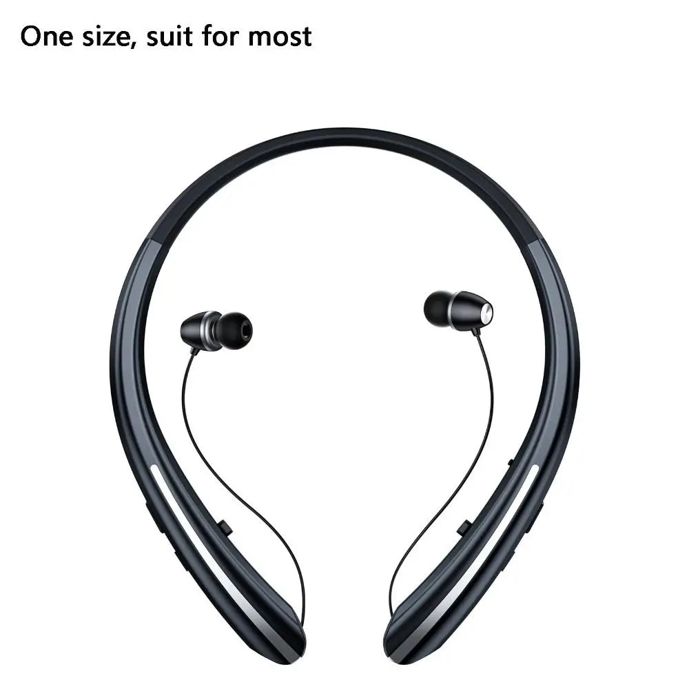 Noise Cancelling Neckband Earphones Bluetooth 5.0 - Wireless In-Ear Headset with Active ANC & In-Line Controls