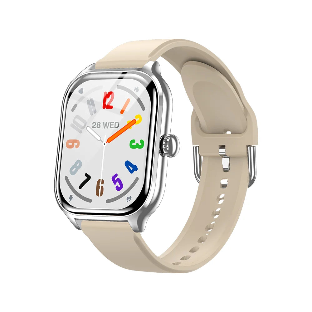 Bluetooth Smartwatch with Speaker — Answer Calls, Heart Rate & SpO2 Monitor, Calorie & Sleep Tracker, 2.01-inch Square Display