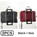 2-Pack Foldable Travel Duffel Bag Lightweight Carry-On Weekender & Gym Tote for Women and Men