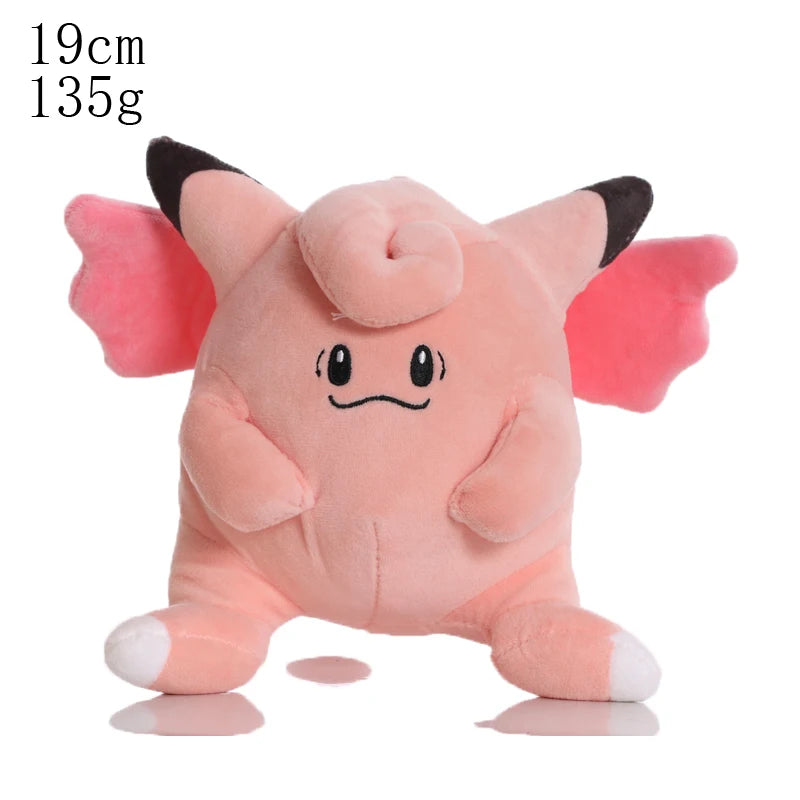 Pikachu & Friends 8 in (20 cm) Plush Stuffed Animal — Pikachu Charmander Squirtle Bulbasaur Eevee Scorbunny Gengar Snorlax Christmas Gift