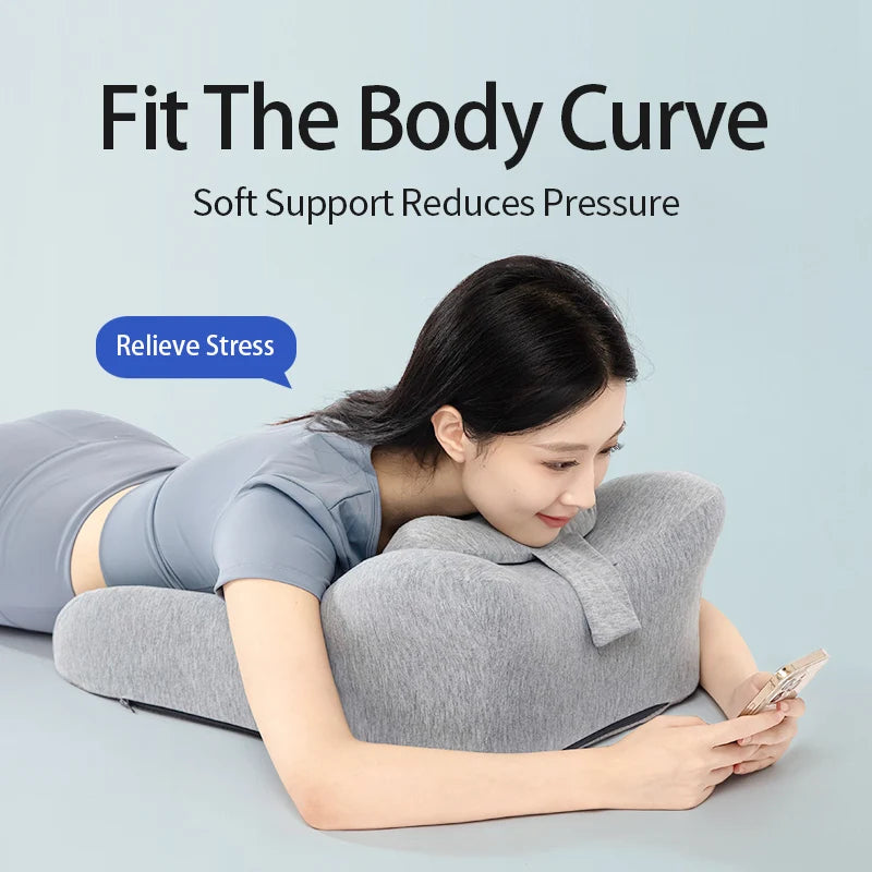 Multifunctional Prone Memory Foam Lie-Down Sleeping Pillow Cushion for Bed
